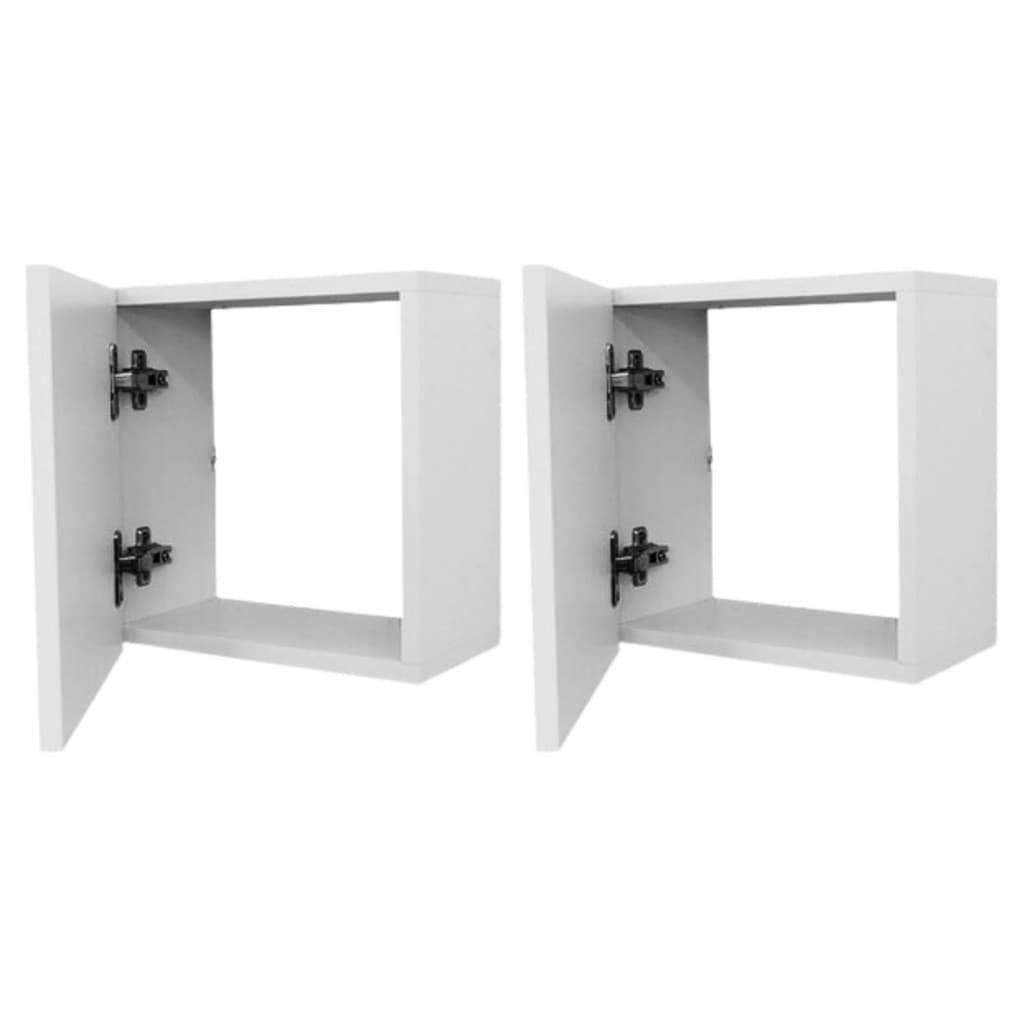 2 Armário Nichos Toalheiro Decorativo Mdf 30x30x15cm Porta Promoçao alta qualidade