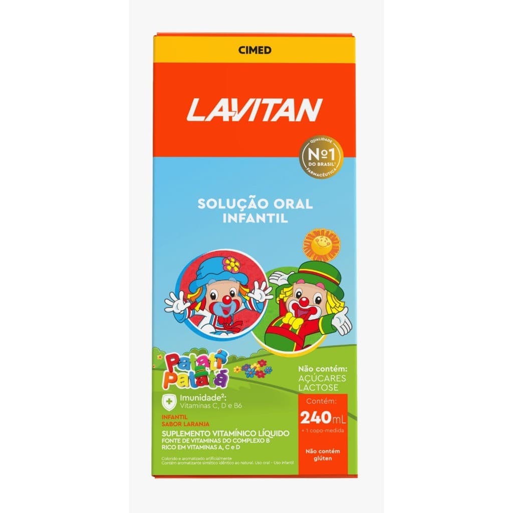 LAVITAN PATATI PATATA Solução infantil Kids Zero Açucar 240ml