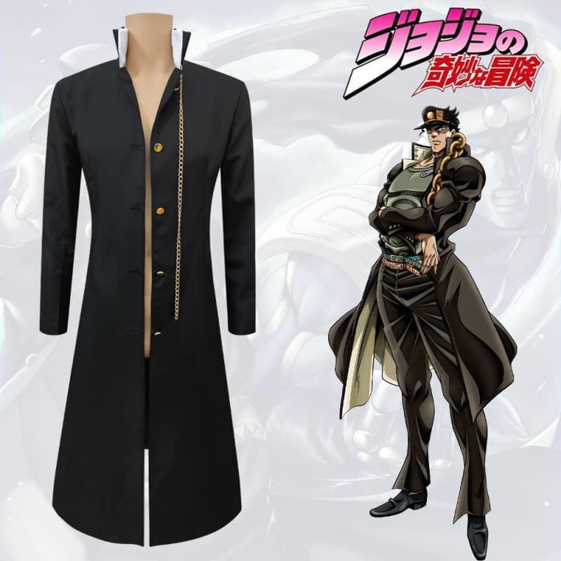 A Bizarra Aventura de JoJo: Fantasias de Kujo Jotaro, Nova Fantasia de Cosplay para Halloween, Performance de Palco