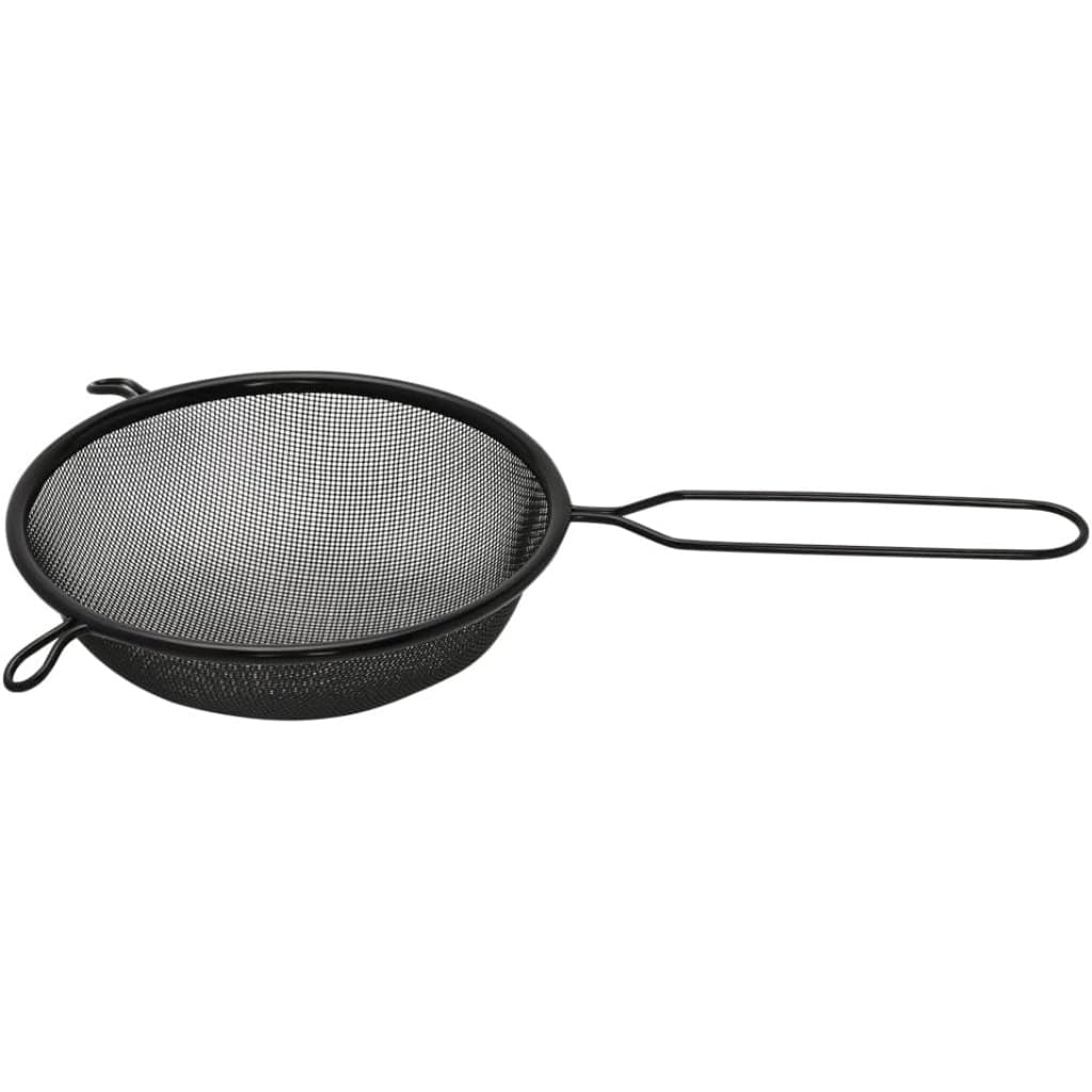 Peneira Aço Inox 16cm Preta Mimo Style Black Cozinha Gourmet Profissional Para Filtrar Ingredientes