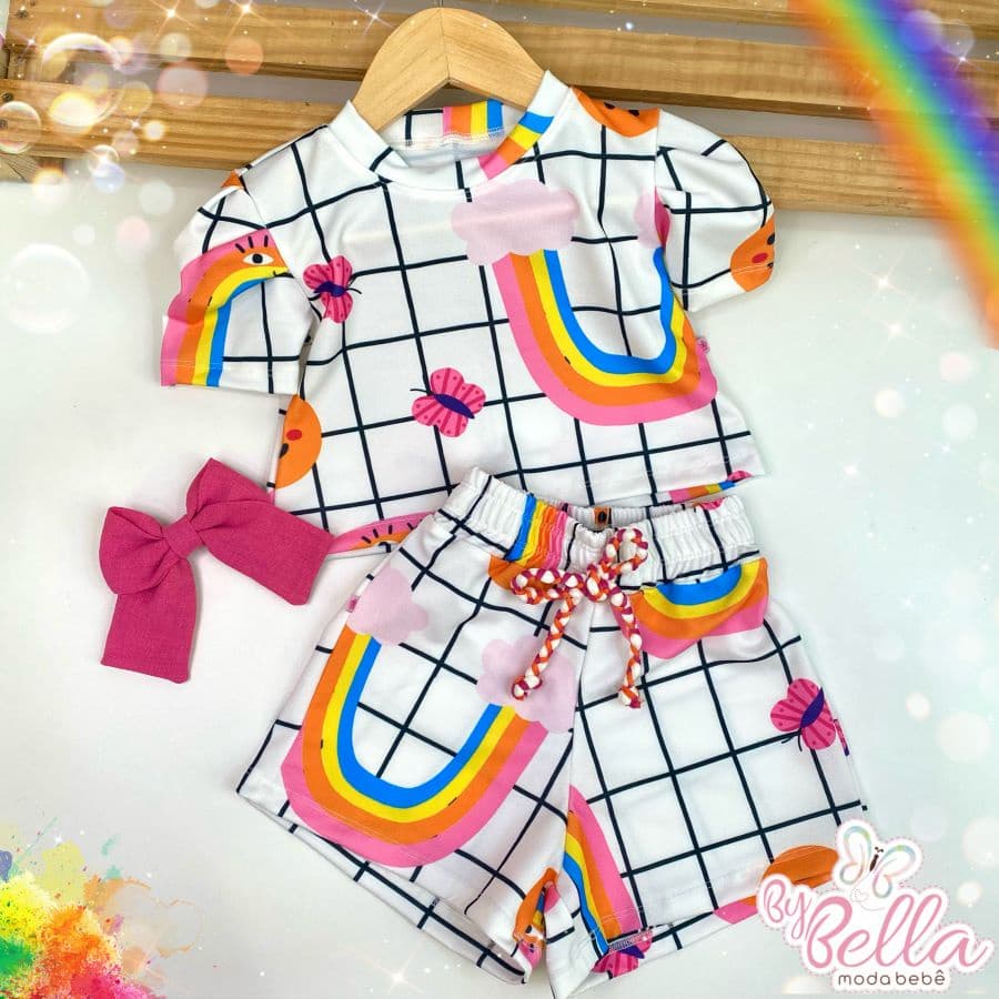 CONJUNTO INFANTIL EM MALHA MENINA LUARA