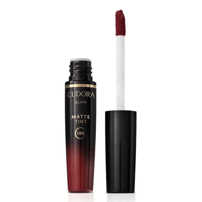 Batom matte tint Glam Bordô Intenso Nova versão