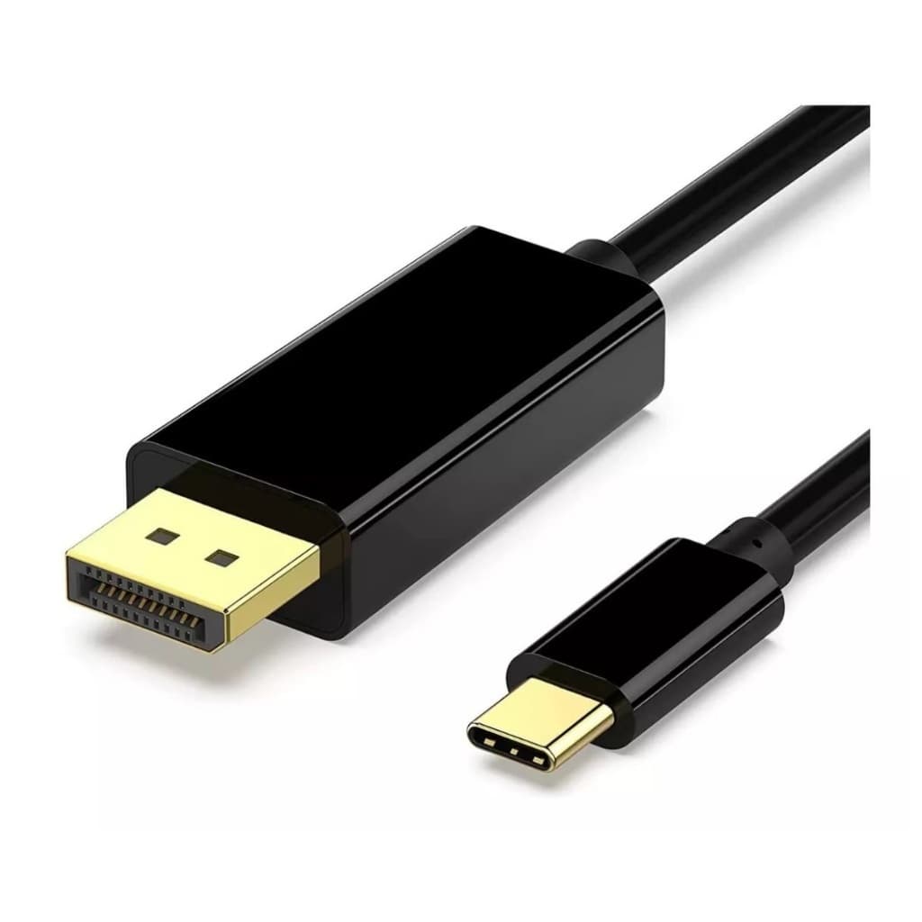 Cabo USB-C 3.1 para Displayport 1.8 Metros. - Suporta 4K Ultra HD
