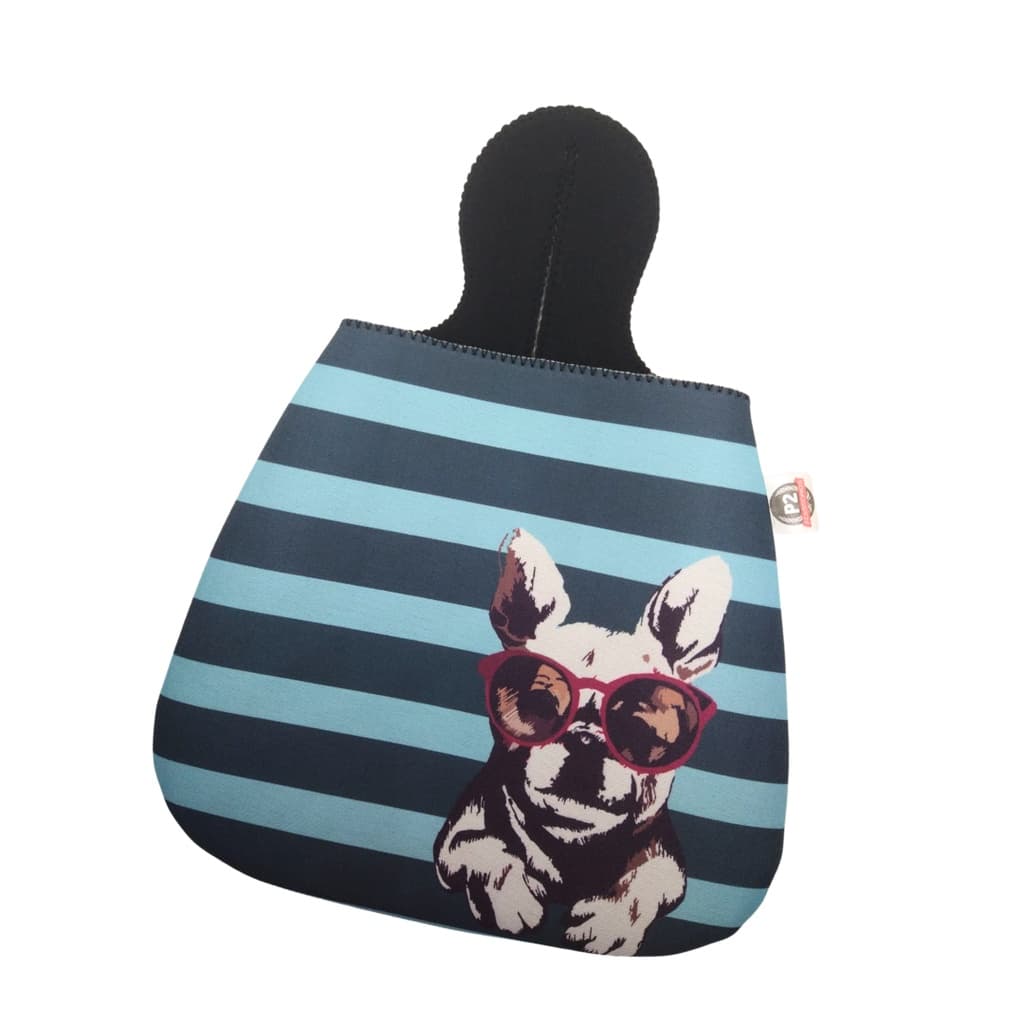 Lixeira Automotiva Buldogg Azul em Neoprene - Porta Lixinho