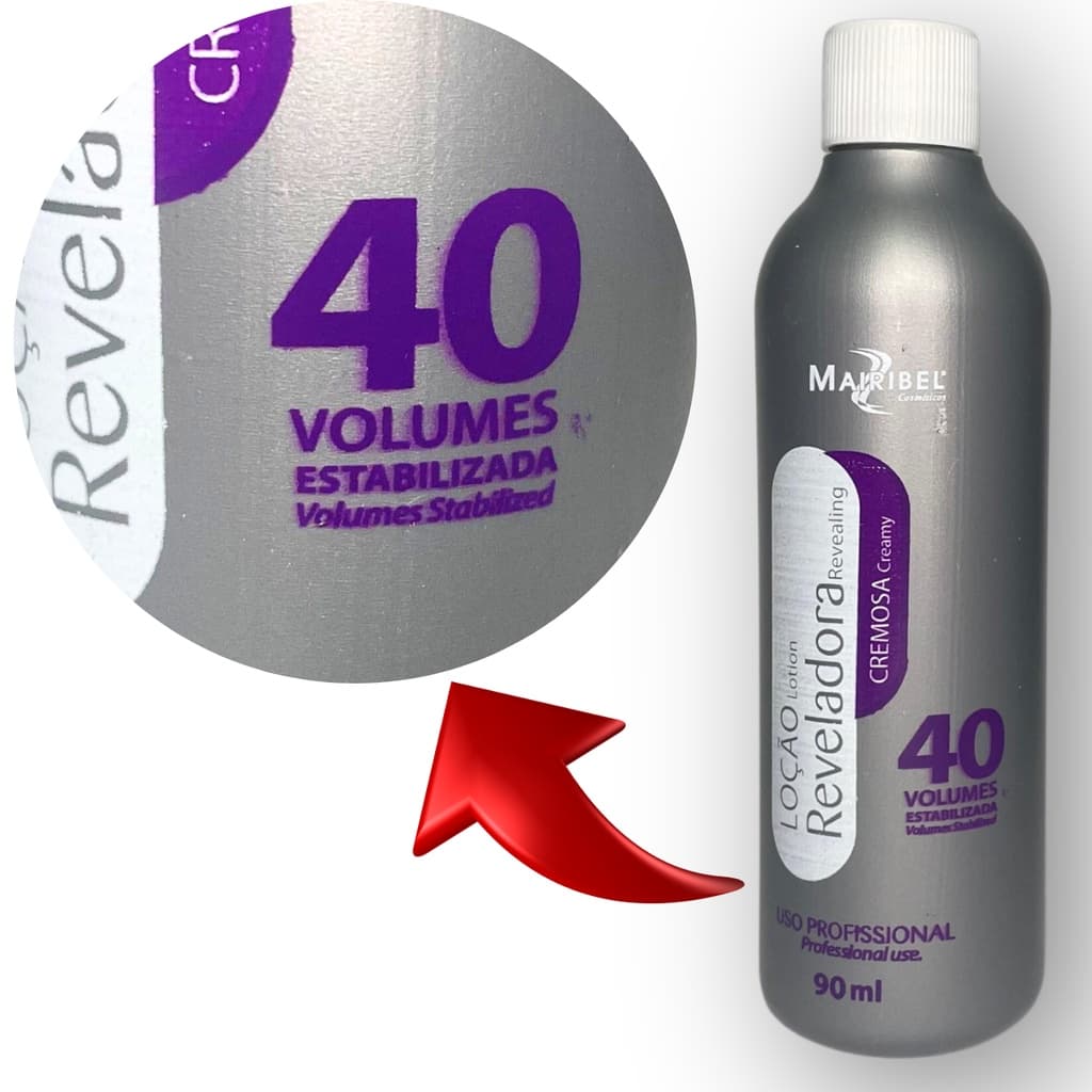 Água Oxigenada 40 Volumes | 90ml Descoloração Profissional | Ideal para Coloração Mairibel Hidratylife | Garanta Já!