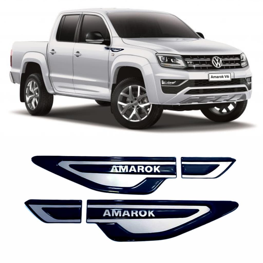 Adesivo de Paralamas Amarok Cromado Alto Relevo