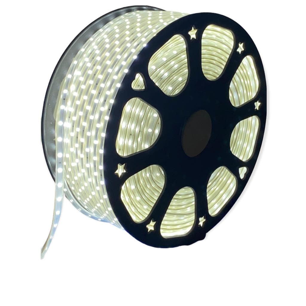 Fita Mangueira De Led Achatada 100 Metros 6000k 220v + Fonte de Alimentação