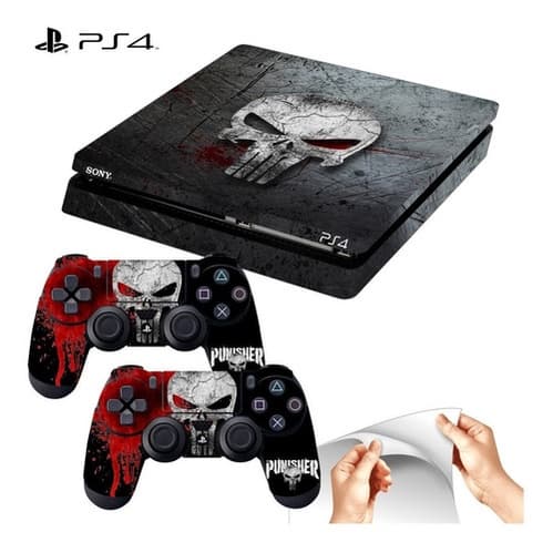Skin Adesivo Playstation 4 Ps4 Slim Justiceiro Punisher