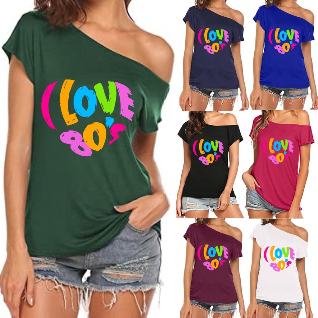 Eu Amo As Roupas Dos Anos 80 Mulheres Para Camisetas E Engraçadas Festas