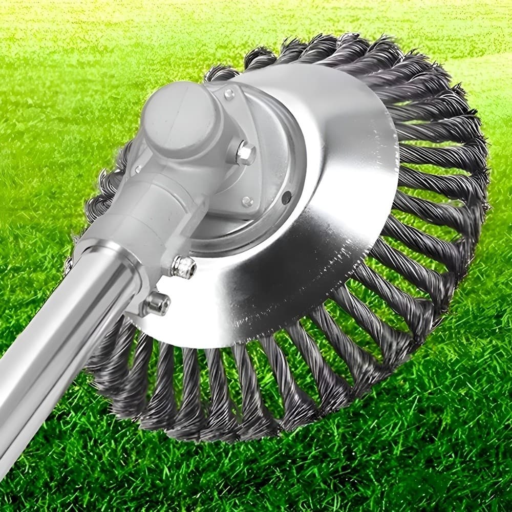 Escova de Aço Inox Tipo Copo 8polegadas – Compatível c/ Roçadeiras de Várias Marcas - Envio Imediato