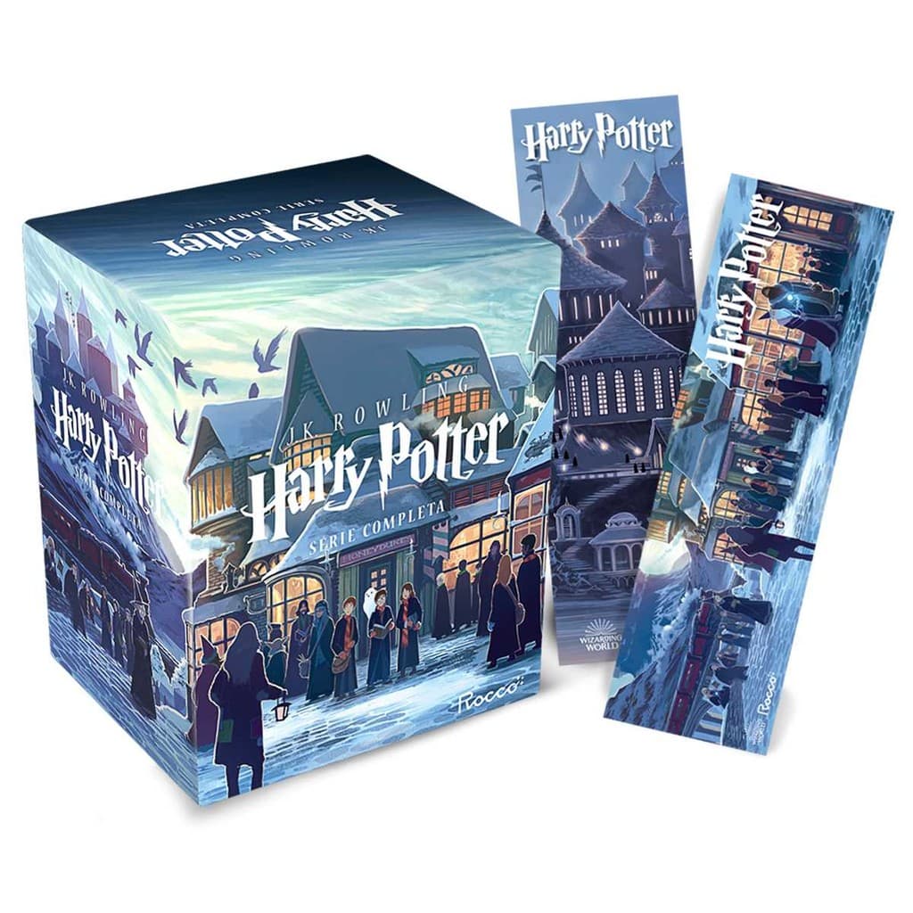 Livro Box Harry Potter Scholastic - castelo (caixa azul) - Livros Leitura Sorocaba - Livros Sorocaba