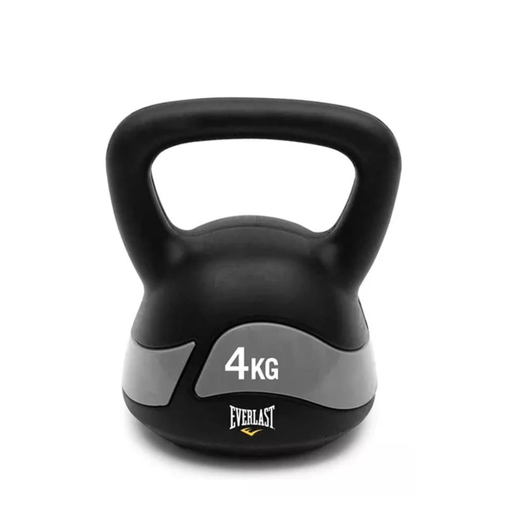Kettlebell 4kg Everlast Revestido Pvc De Alta Resistência