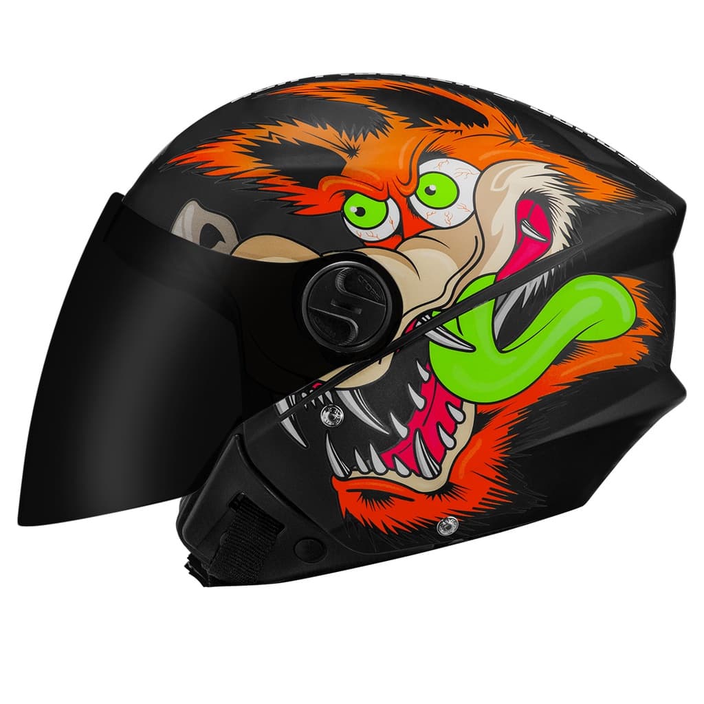 Capacete Moto Aberto Pro Tork New Liberty 3 Coyote com Viseira Fumê Masculino Feminino Original