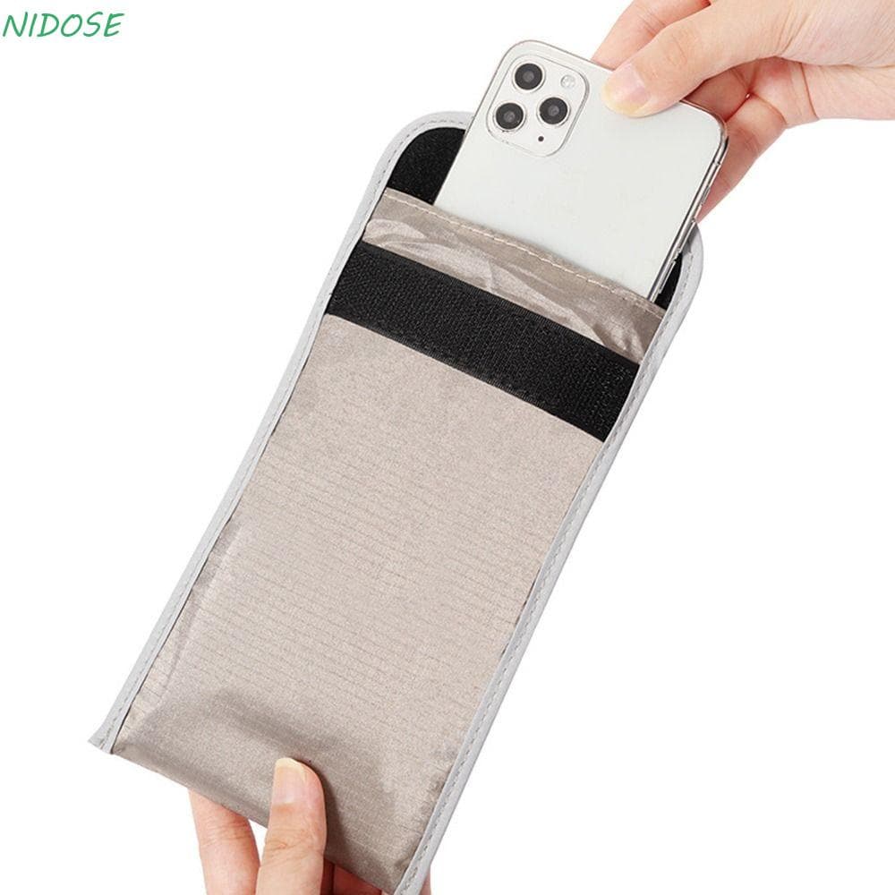 NIDOSE Faraday Bag , Bolsa De Proteção Anti-Radiação De Sinal Capa De Cartão IC Para Celular Portátil Rastreamento