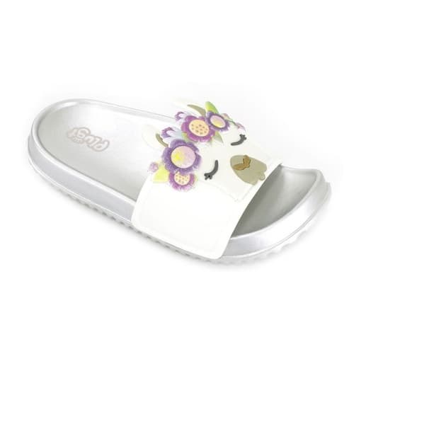 Chinelo Plugt Slide Lhama Floral Pink 35/36