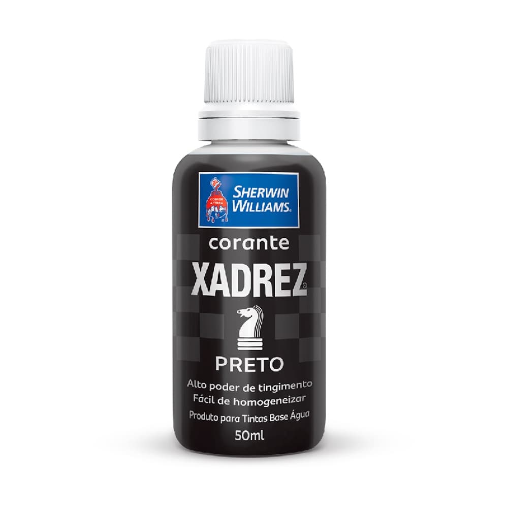 CORANTE LÍQUIDO XADREZ PARA TINTAS ACRÍLICAS PRETO 50ML