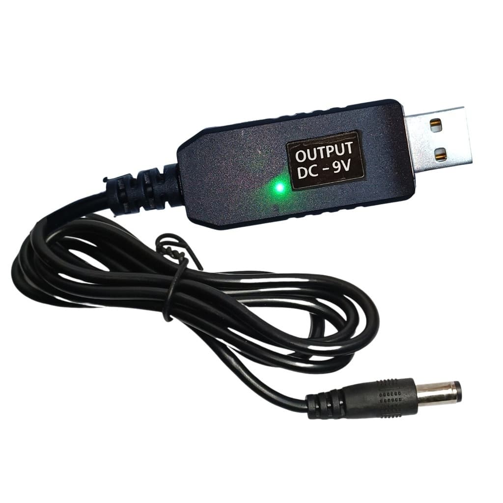 Cabo Usb Conversor De Tensão 5v Para 12v /  9V Step Up Led