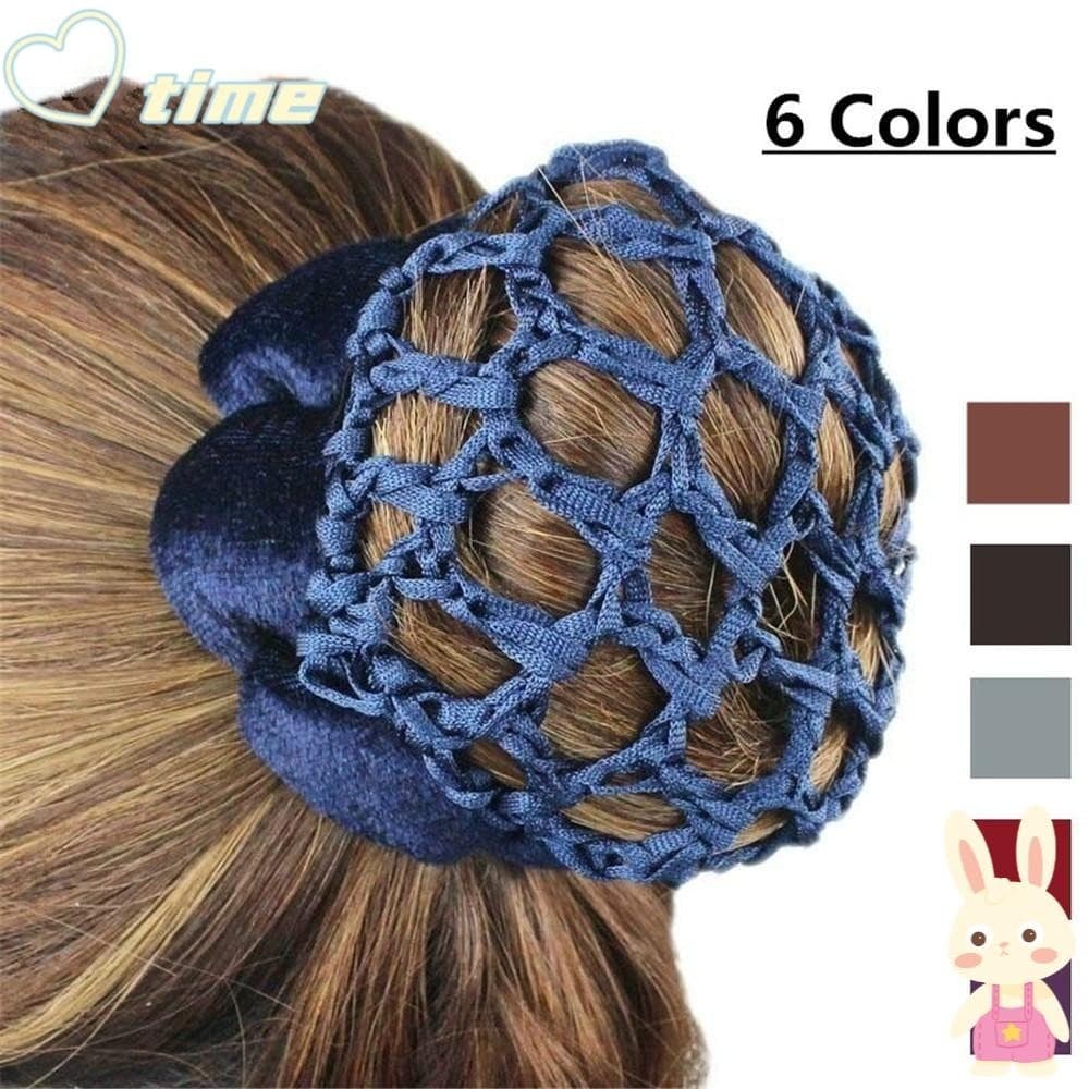 TIME1 Redes Para Cabelo Cobertura Elástica Bun De Renda Velet Edge