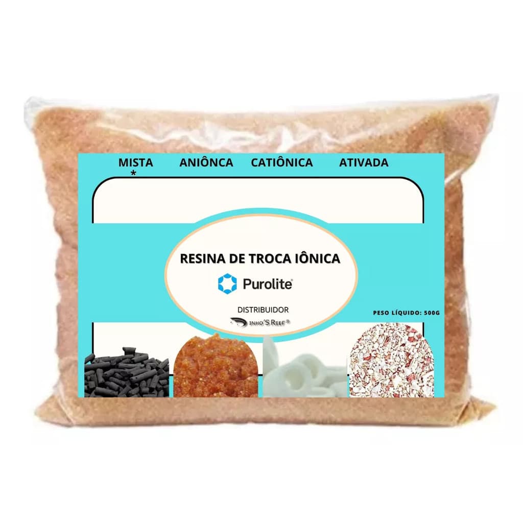 Resina Mista P/ Filtros Deionizadores Mb400 500g Dinhos Reef