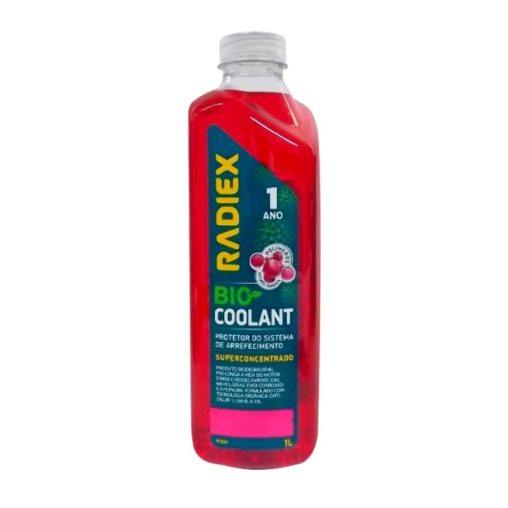 Aditivo Radiador Radiex Bio Coolant Super Concentrado Rosa R1884 Veículo Carro Van Caminhonete Caminhão Pickup Suv prolonga e protege