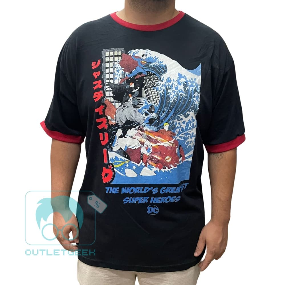 Camiseta Piticas DC Heróis Super Man Mulher Maravilha Batman