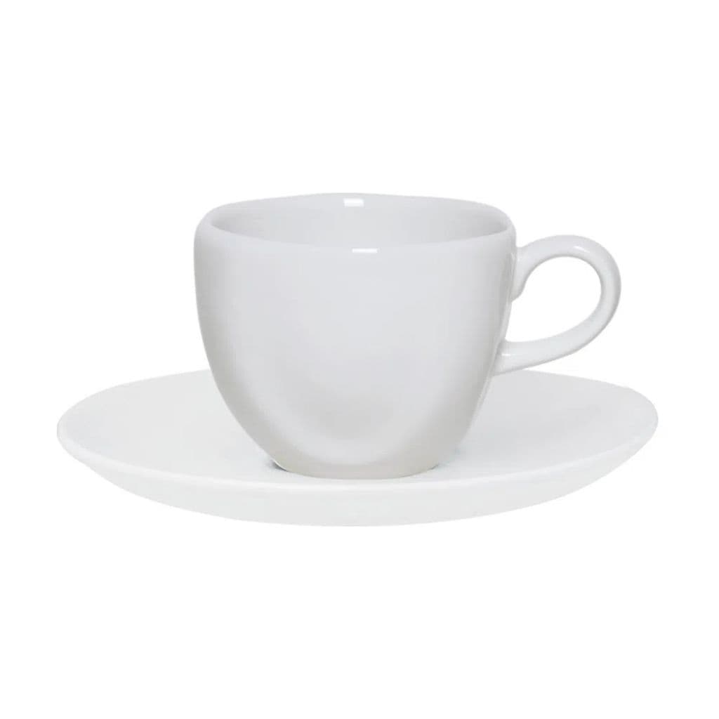1 Xícara Chá Com Pires Ryo White Branca 220ml Oxford Porcelanas Elegantes Branca para Chá e Café