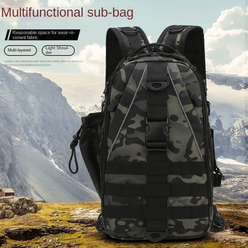 Nova bolsa masculina mochila mochila de lona de Nylon mochila de viagem da moda mochila tática leve multifuncional bolsa