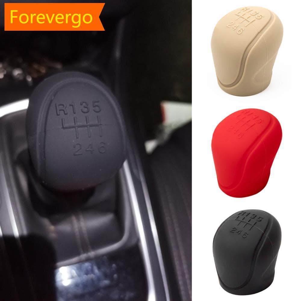 forevergo Universal 6velocidades Carro De Silicone Para De 6 Velocidades Tampa De Engrenagem De Mudança De Marcha Sem Escorregamento Tampas Protetoras De Maçaneta Acessórios Interiores