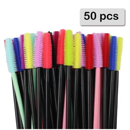 KIT 50 Pçs de Escovinha para Cílios/ Extensão de Cílios Micro pigmentação/ Sobrancelha Hena NOVO