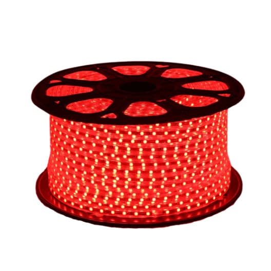Fita Led 5050 110v 100 Metros Provad'água Vermelho
