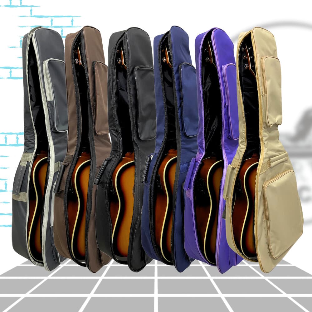 Capa De Violão Folk Acolchoada Com 2 Bolsos Luxo Case Bag