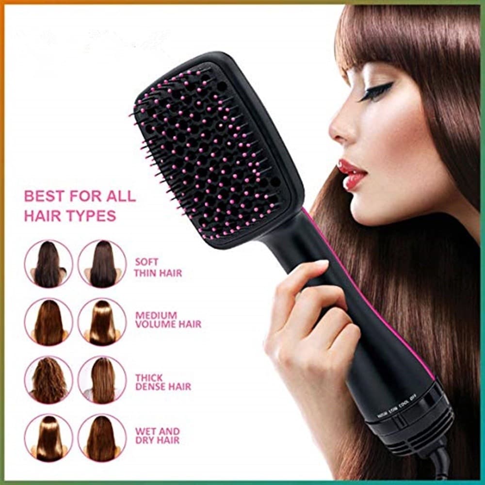 Escova Secadora De Cabelo Seca Alisa E Modela 1000w de Potencia