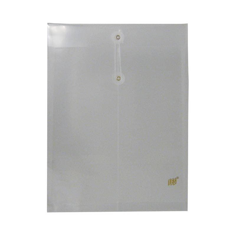 Envelope Vertical - Fecho Cordao Ofício - Transp Cristal