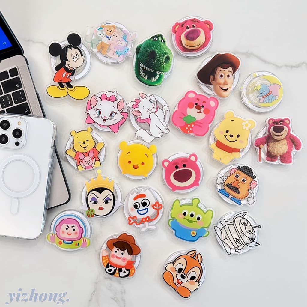 Suporte De Atração Magnética Criativo Para Telefone Marie Cat Winnie Pooh Lotso Bear Woody Móvel Nu Mesa Dobrável