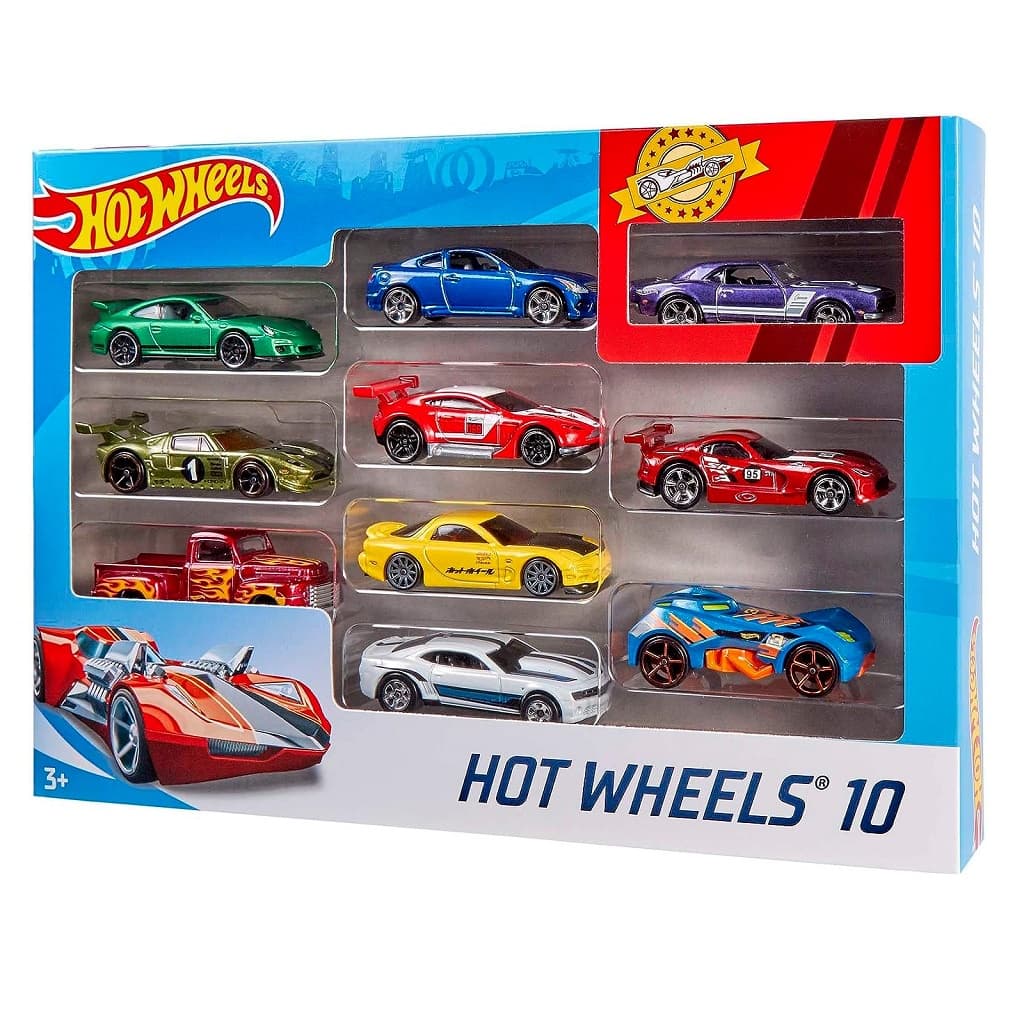 Pacote Com 10 Carrinhos Hot Wheels Sortidos 54886 - Mattel