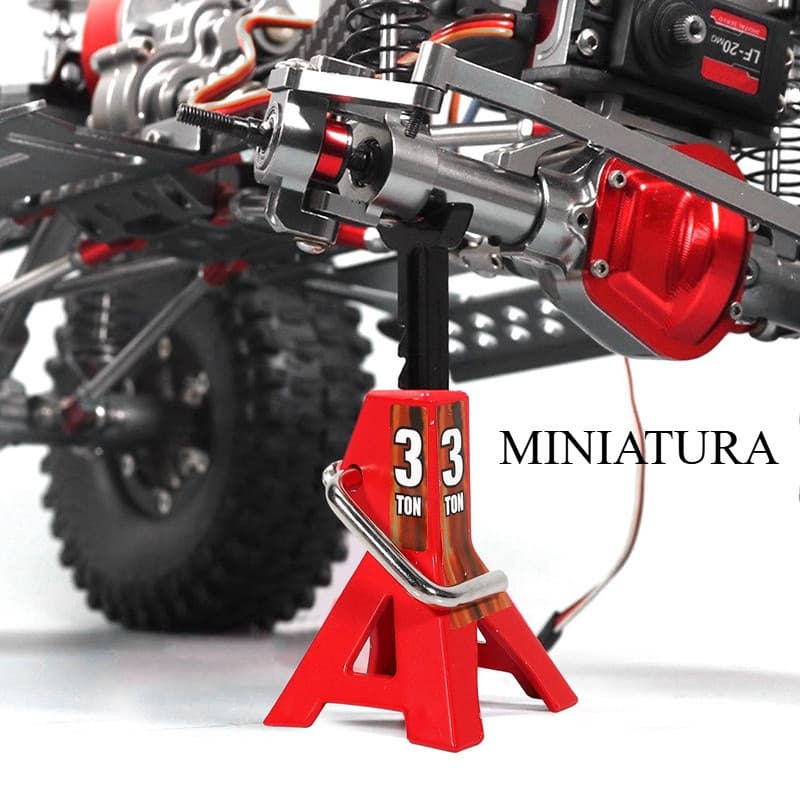 Miniatura 2PCS Metal 3 Toneladas Miniatura Jack Altura Ajustável Suporte De Reparo Ferramenta De Elevação