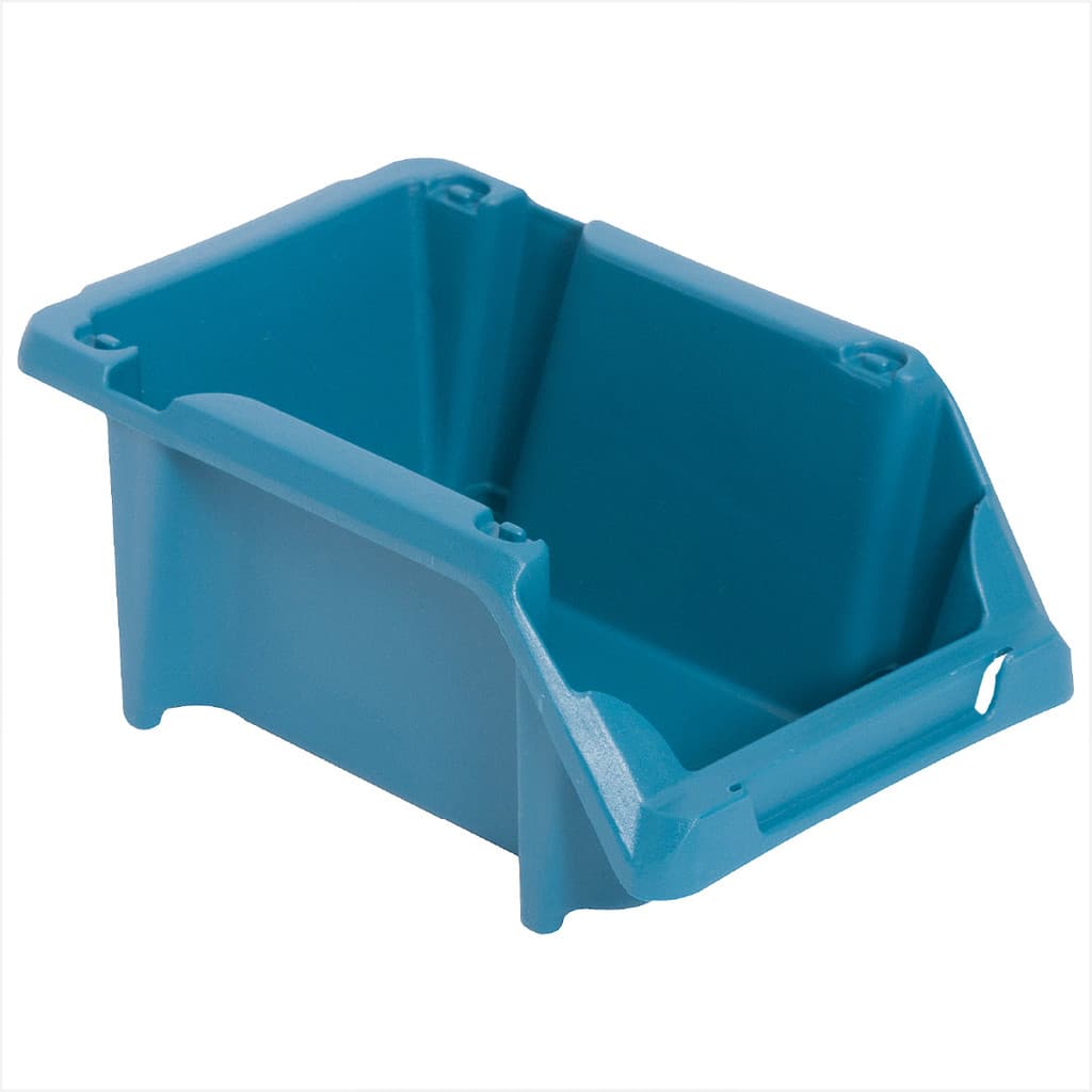 Gaveteiro plástico nº 3 com 6 peças 8 x 10,4 x 17,6 cm modelo prático azul Vonder