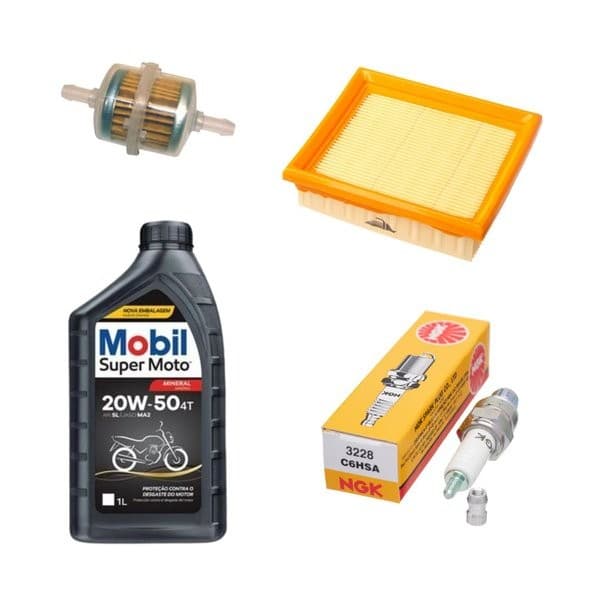 Kit Revisão Filtro ar Gasolina Vela Pop 100 Todas