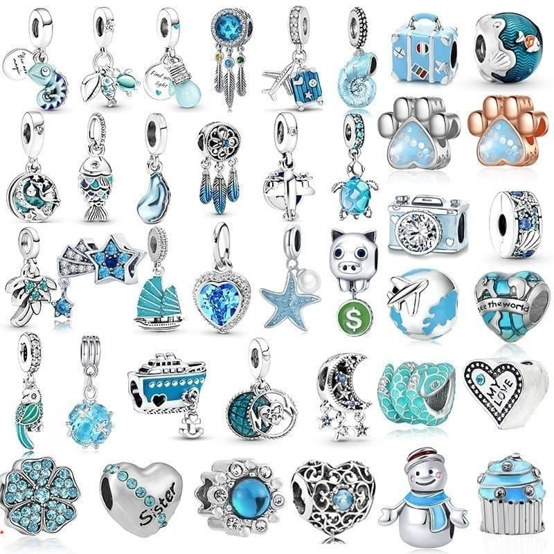 Berloques de Prata 925 Charms Balões Aviões Café Charme Clássicos Acessórios