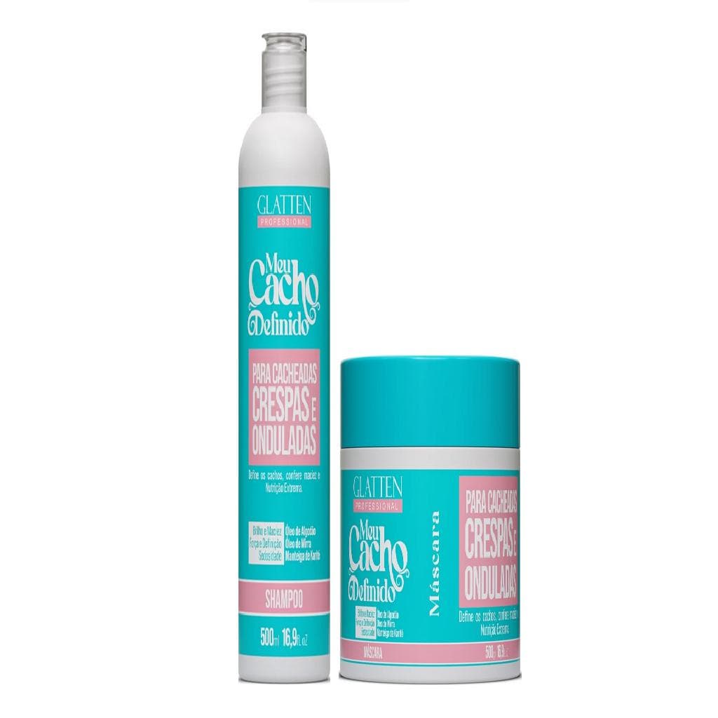 Glatten Meu Cacho Definido Shampoo e Máscara
