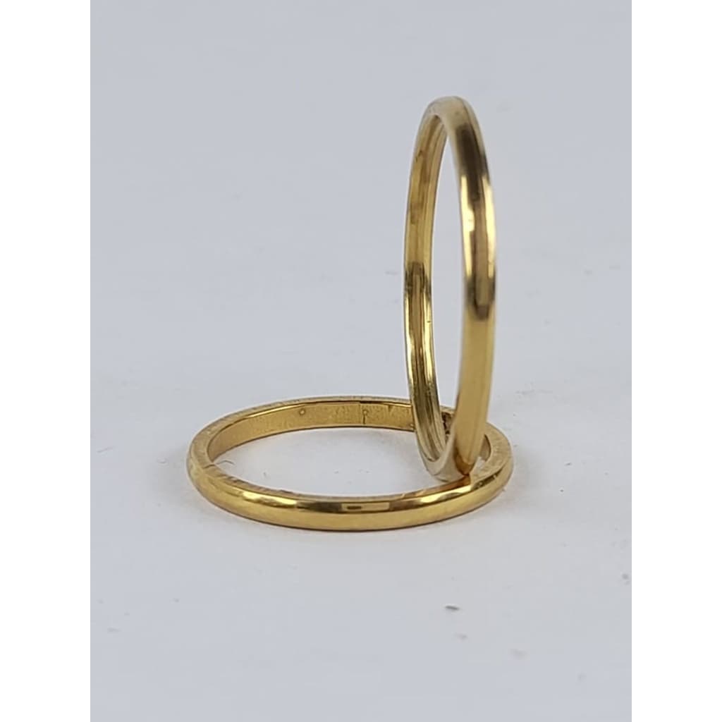 Aliança Tradicional 2mm Banhada UNIDADE Exclusivo Premium