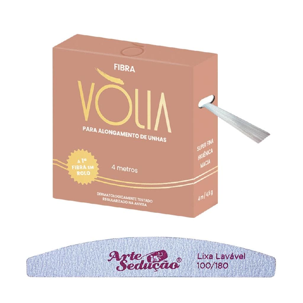 Fibra de Vidro Vòlia Unhas Gel Rolo 4 Metros + Lixa Lavável Alongamento de Unhas Manicure Unha de Fibra
