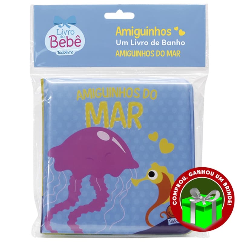 Livro Amiguinhos - Um Livro de Banho: Amiguinhos do Mar Todolivro Crianças Filhos Infantil