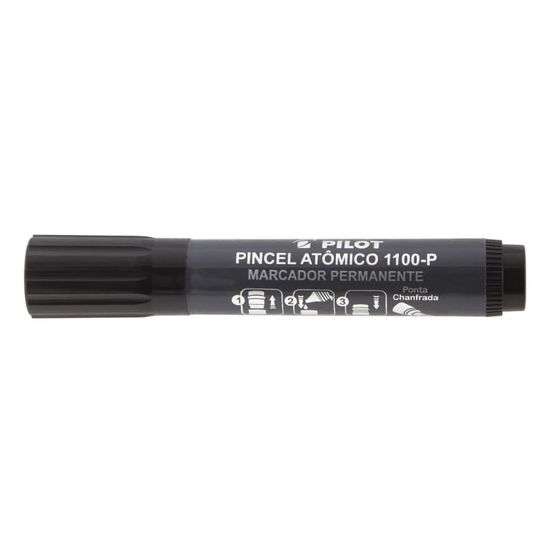 Marcador pincel atômico Pilot preto 1100-P