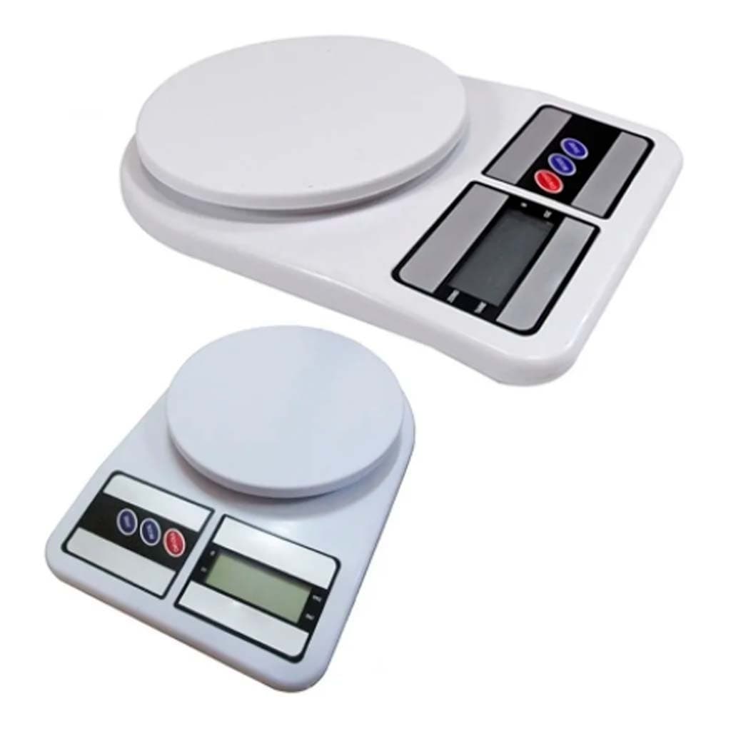 Balança digital de cozinha até 10 kg Escala 1 grama precisão