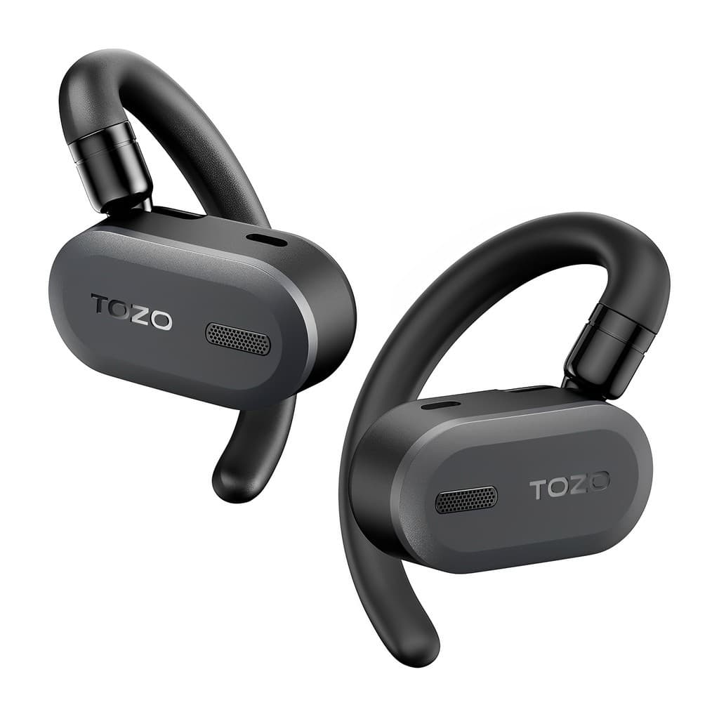 Fone Ouvido Sem Fio Tozo Open Buds Bluetooth 5.3 Preto
