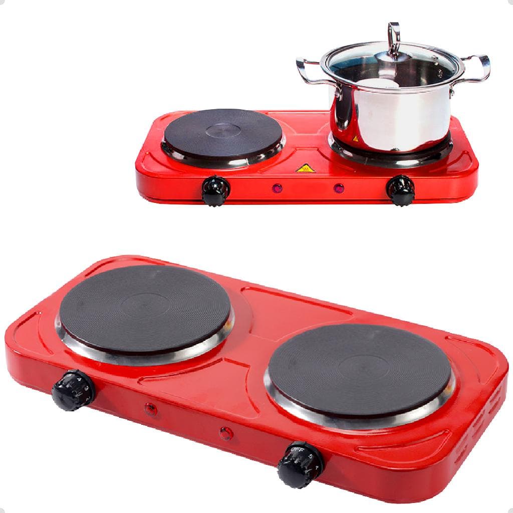 Fogareiro De Indução Cooktop Portátil Eletromagnético 2 Bocas 2000w Premium