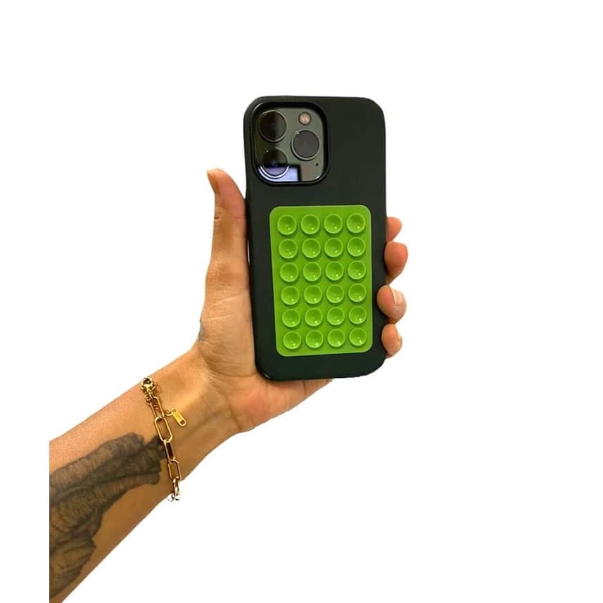 Adesivo De Silicone Com Ventosas Para Case De Celular