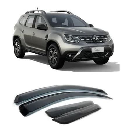 Defletor Calha de Chuva Renault Nova Duster 2020 a 2026 4 Portas Ecoflex