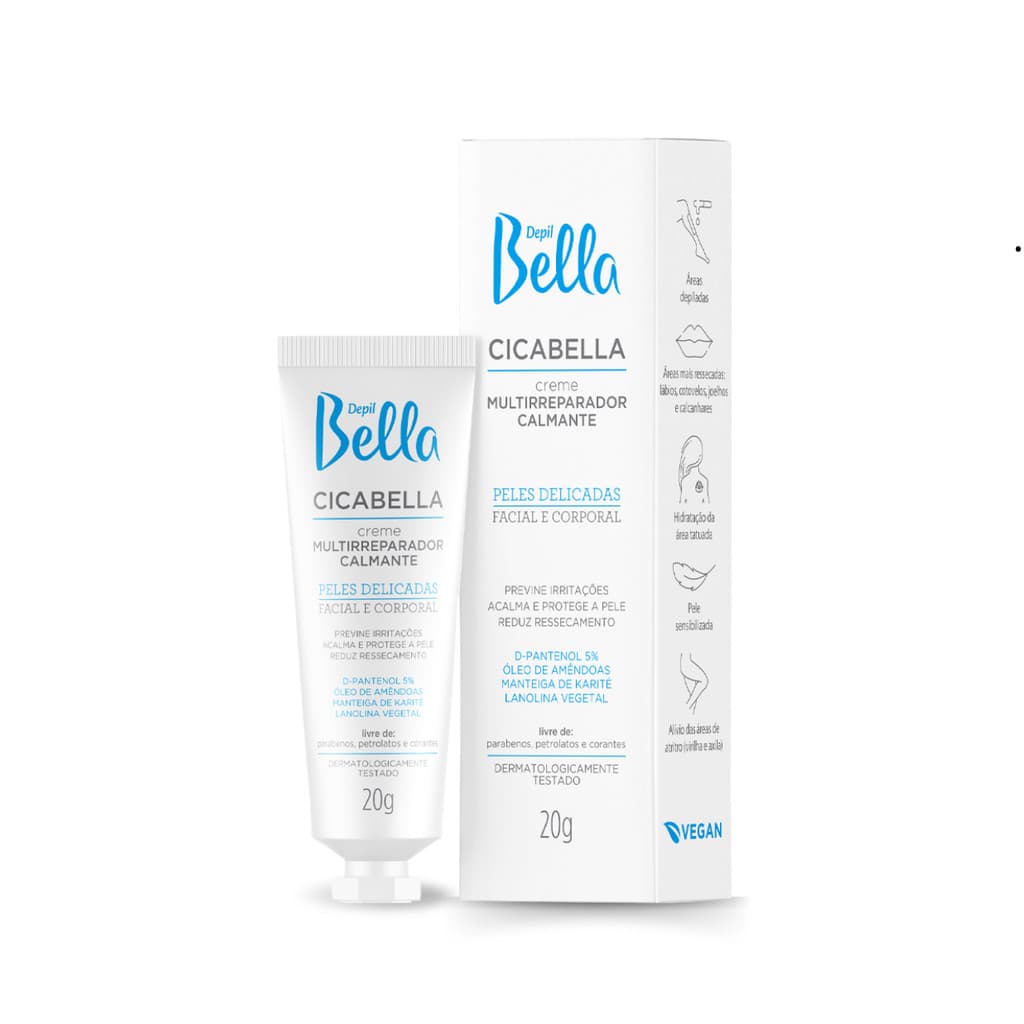 Creme Multirreparador Calmante Depil Bella Cicabella 20g